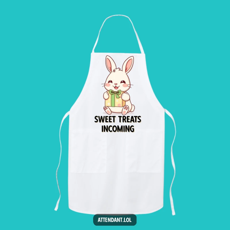 Funny Rabbit Apron: Cheerful Bunny Chef with Gift, Kitchen Joy, Perfect Funny Gift