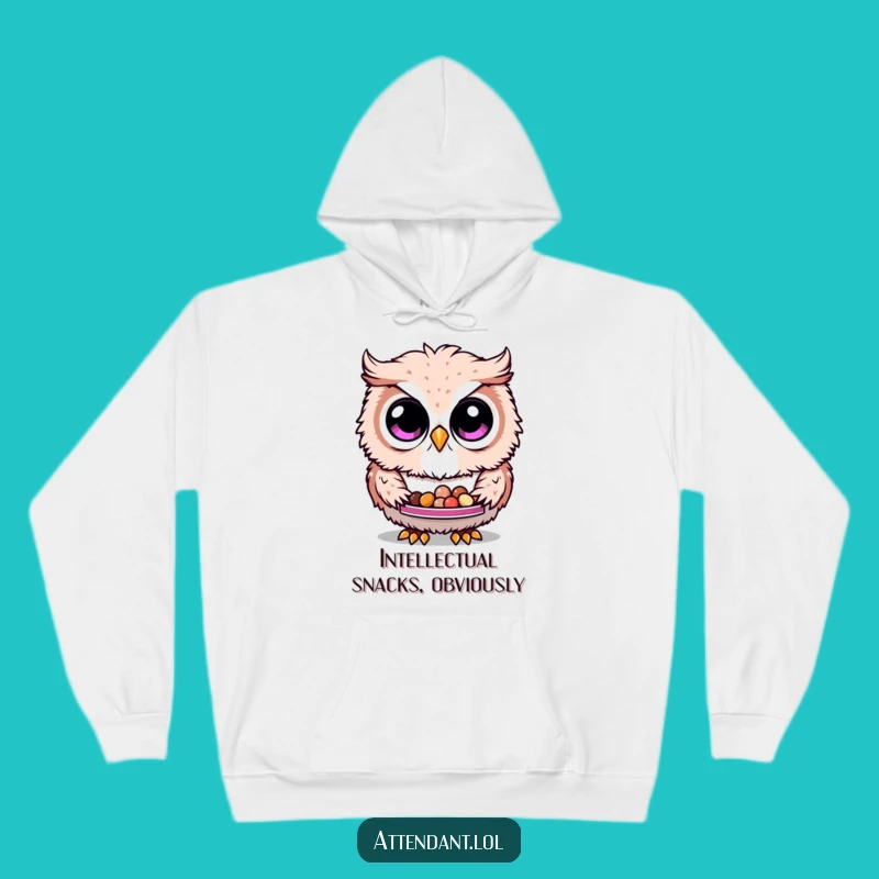 Funny Owl Hoodie: Cozy Curious Owl Treats Design, The Ultimate Funny Gift for Animal Lovers!