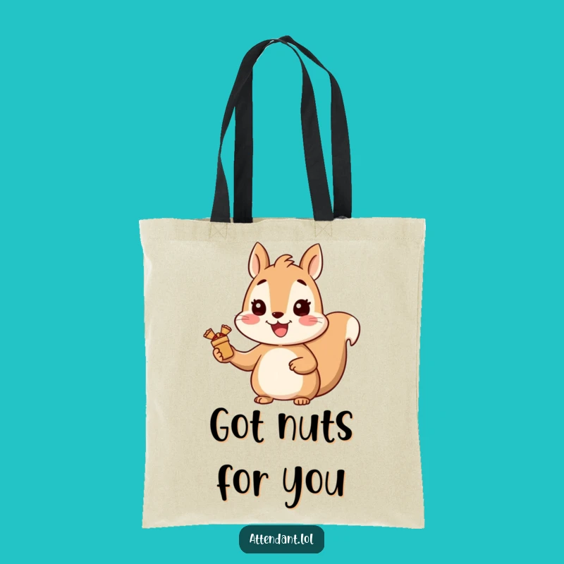 Funny Squirrel Tote Bag: Cheerful Gifter Design, Your Perfect Everyday Funny Gift!